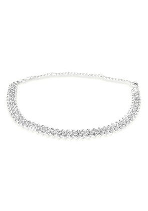 HZMER JEWELLERY rhinestone-embellished necklace - Silver
