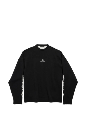 Balenciaga 3b sports icon ski crewneck - Black