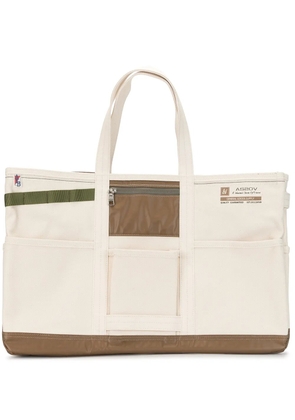 As2ov Alberton canvas tote bag - White