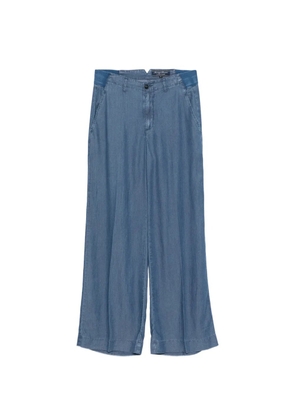 european culture wide-leg trousers - Blue