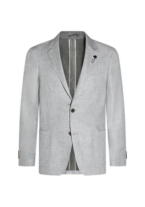 Lardini flower pin pocket blazer - Grey