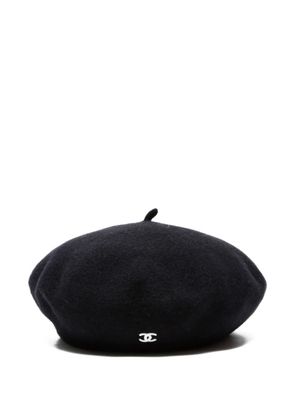 CHANEL Pre-Owned 1998 wool beret - Blue