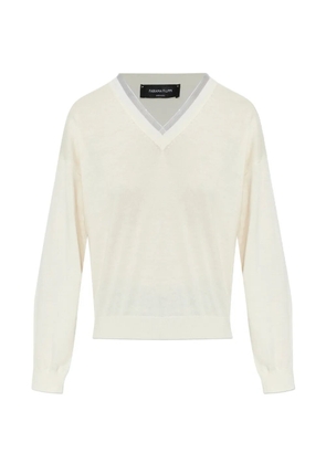 Fabiana Filippi V-neck top - Neutrals