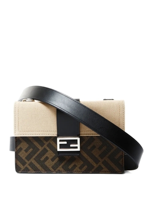 Fendi Pre-Owned 2021-2025 mini Baguette Slim Zucca shoulder bag - Brown