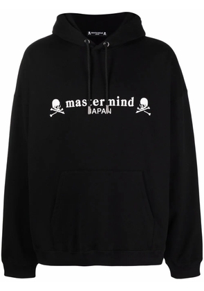 Mastermind World skull-print cotton hoodie - Black