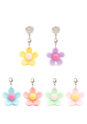 Amir Slama floral-appliqué drop earrings - Multicolour