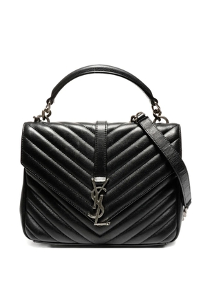 Saint Laurent Pre-Owned 2010-2019 small LouLou chevron tote bag - Black