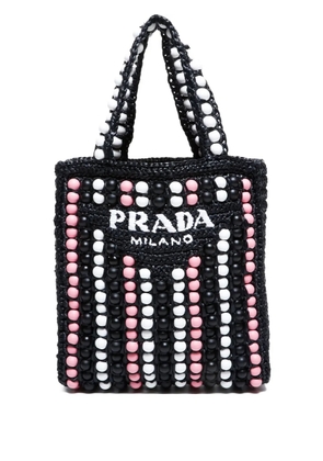 Prada Pre-Owned 2000s raffia tote bag - Black