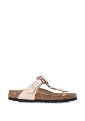 Birkenstock Gizeh flower leather sandals - Pink