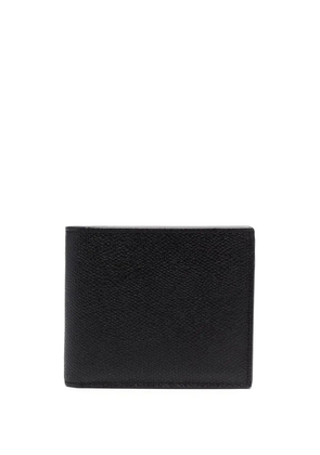 Valextra pebbled folding wallet - Black