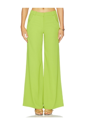 Amanda Uprichard Saddler Pants in Green. Size L. Also in M, S, XL, XS.