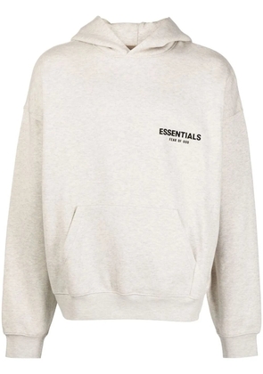 FEAR OF GOD ESSENTIALS logo-print cotton-blend hoodie - Grey