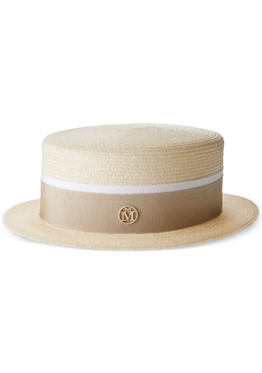 Maison Michel Auguste boater hat - Neutrals