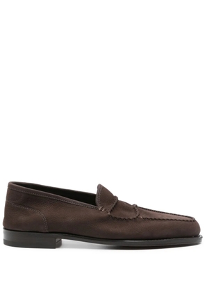 John Lobb suede loafers - Brown