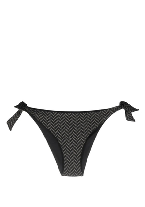 TWINSET herringbone-pattern bikini bottoms - Black
