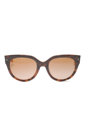 Prada Pre-Owned 2010-2020s logo cat-eye sunglasses - Brown