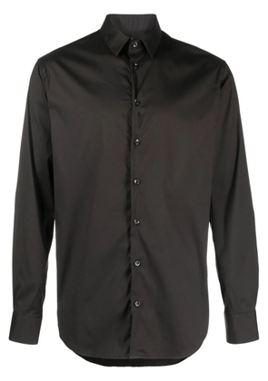Giorgio Armani slim-cut button-down shirt - Black