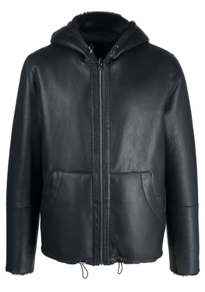 Liska leather reversible bomber jacket - Blue