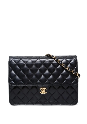 CHANEL Pre-Owned 2008-2009 matelassé shoulder bag - Black