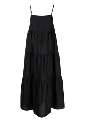 Matteau tiered-design midi dress - Black