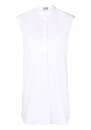 MRZ sleeveless cotton shirt - White