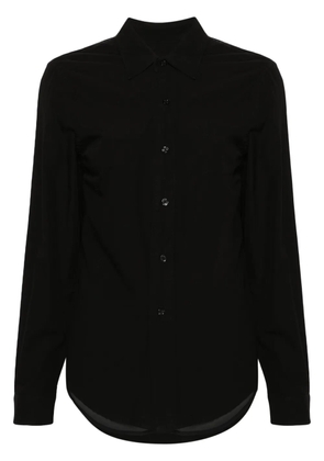 R13 organza-panel cotton shirt - Black