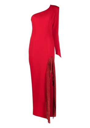 JEAN-LOUIS SABAJI one-shoulder side-slit maxi dress - Red