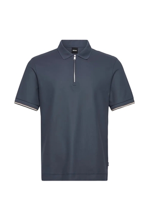 BOSS half-zip polo shirt - Blue