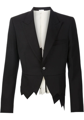 Comme des Garçons Homme Plus asymmetric zig zag blazer - Black