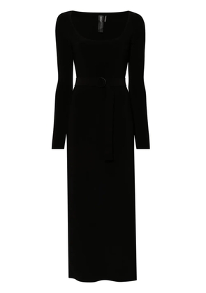 Norma Kamali scoop-neck maxi dress - Black
