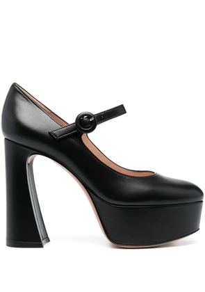 Gianvito Rossi Holly D'Orsay 120mm platform pumps - Black