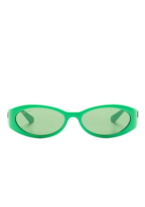 Gucci Eyewear Hailey oval-frame sunglasses - Green
