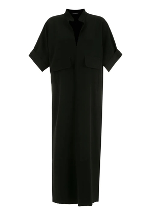Olympiah split-neck shift dress - Black