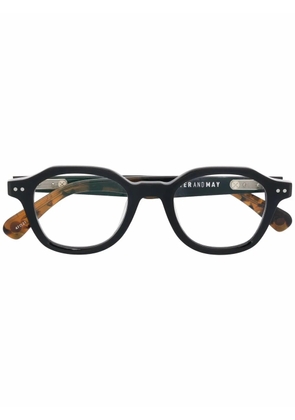 Peter And May geometric-frame glasses - Black