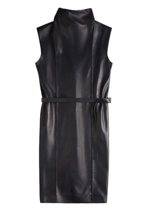 Tod's leather midi dress - Black