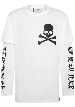 Philipp Plein skull-print cotton T-shirt - White