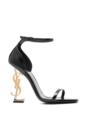 Saint Laurent Opyum patent-leather sandals - Black