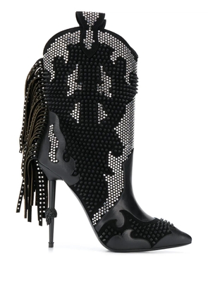 Philipp Plein embellished cowboy boots - Black