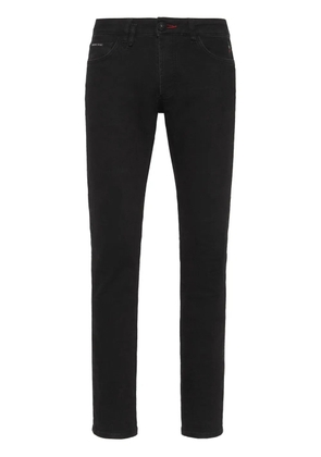 Philipp Plein Lion Circus mid-rise slim-fit jeans - Black