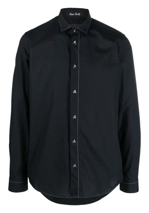 Philipp Plein contrast stitch shirt - Black