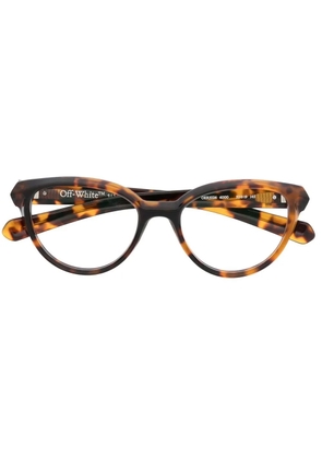 Off-White Eyewear round-frame optical glasses - Brown