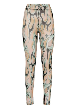 Philipp Plein Flame leggings - Neutrals