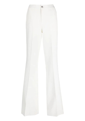 Philipp Plein mid-rise flared trousers - White