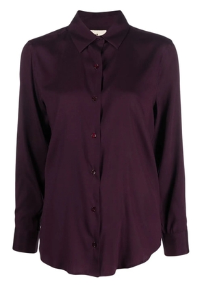 PAULA scarf-detail shirt - Purple