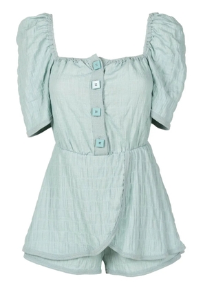 Clube Bossa Folina square-neck playsuit - Blue