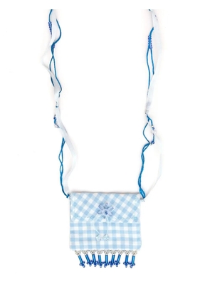 Amir Slama bead-embellished pendant necklace - Blue