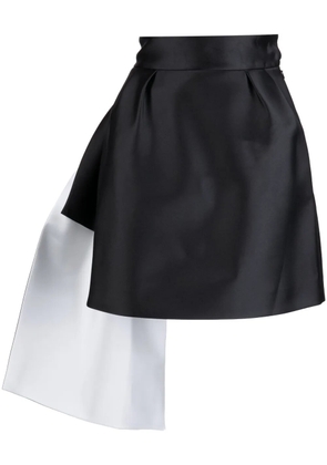 Dice Kayek draped high-waisted mini skirt - Black