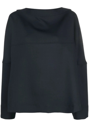 Studio Nicholson boat-neck oversized T-shirt - Blue