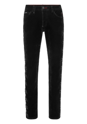 Philipp Plein Skull mid-rise slim jeans - Black