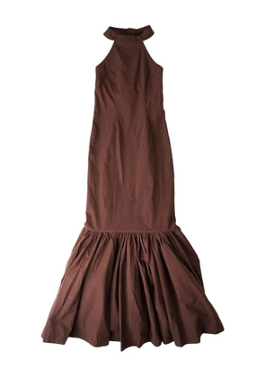 House of Sunny halterneck fishtail dress - Brown